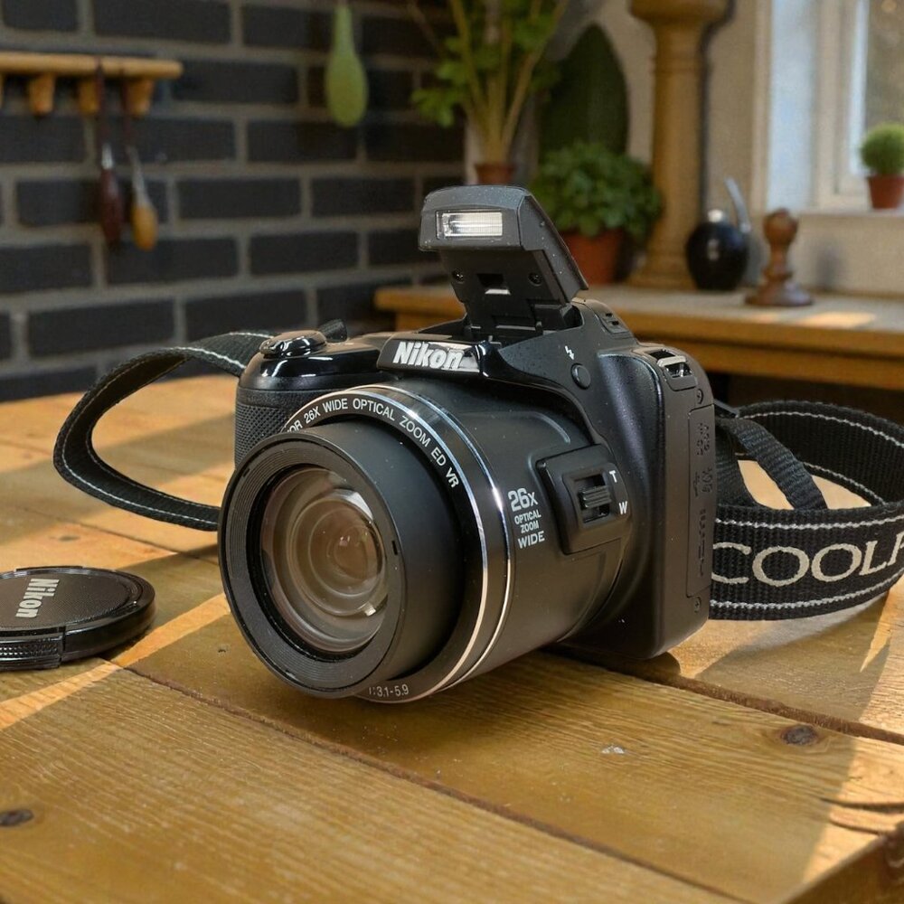 Nikon Coolpix L810 16.1 MP Digital Camera, with 26x Zoom Nikkor ED Glass Lens
